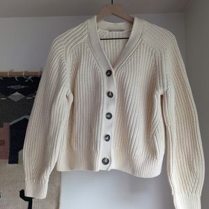 Everlane texture cotton cardigan